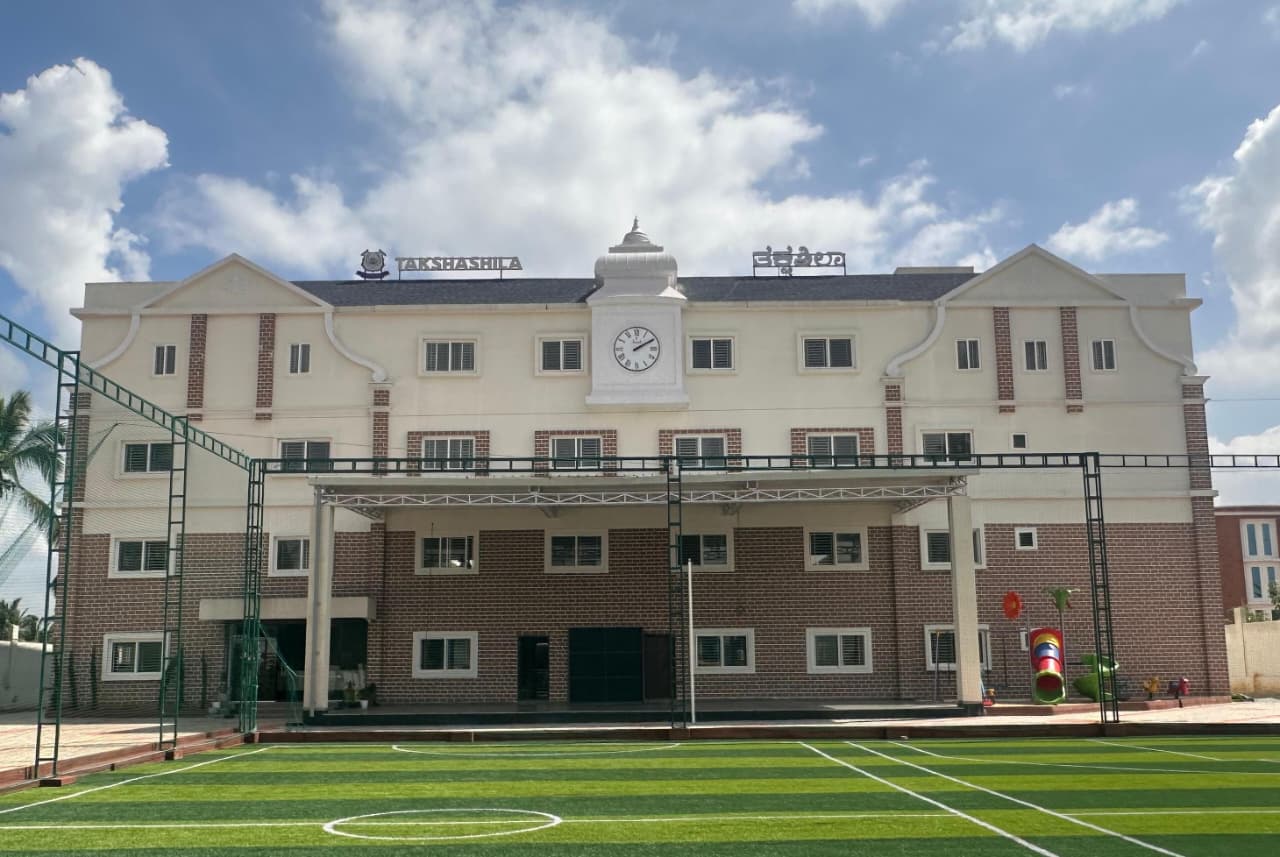 Takshashila School @ Rampura building and football turf, Rampura, Bangalore
